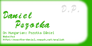 daniel pszotka business card